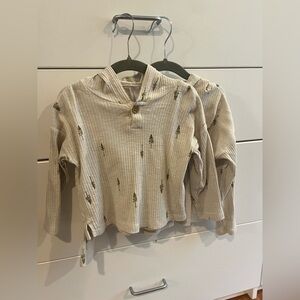 Modern Moments Pine Tree Hooded Long Sleeve Sibling Bundle